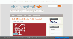 Desktop Screenshot of housingfirstitalia.org