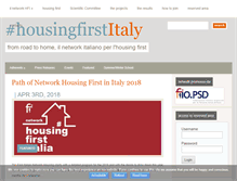 Tablet Screenshot of housingfirstitalia.org